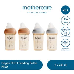 Hegen PCTO Feeding Bottle PPSU 240 ml (2Pk) - Set Botol Susu Anak Bayi 01