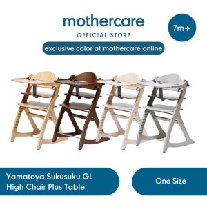 Yamatoya Sukusuku GL High Chair with Table and Guard - Kursi Makan Kayu Anak Bayi Untuk MPASI 01
