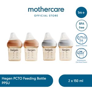 Hegen PCTO Feeding Bottle PPSU 150ml Twin Pack - Botol Susu Bayi Baru Lahir