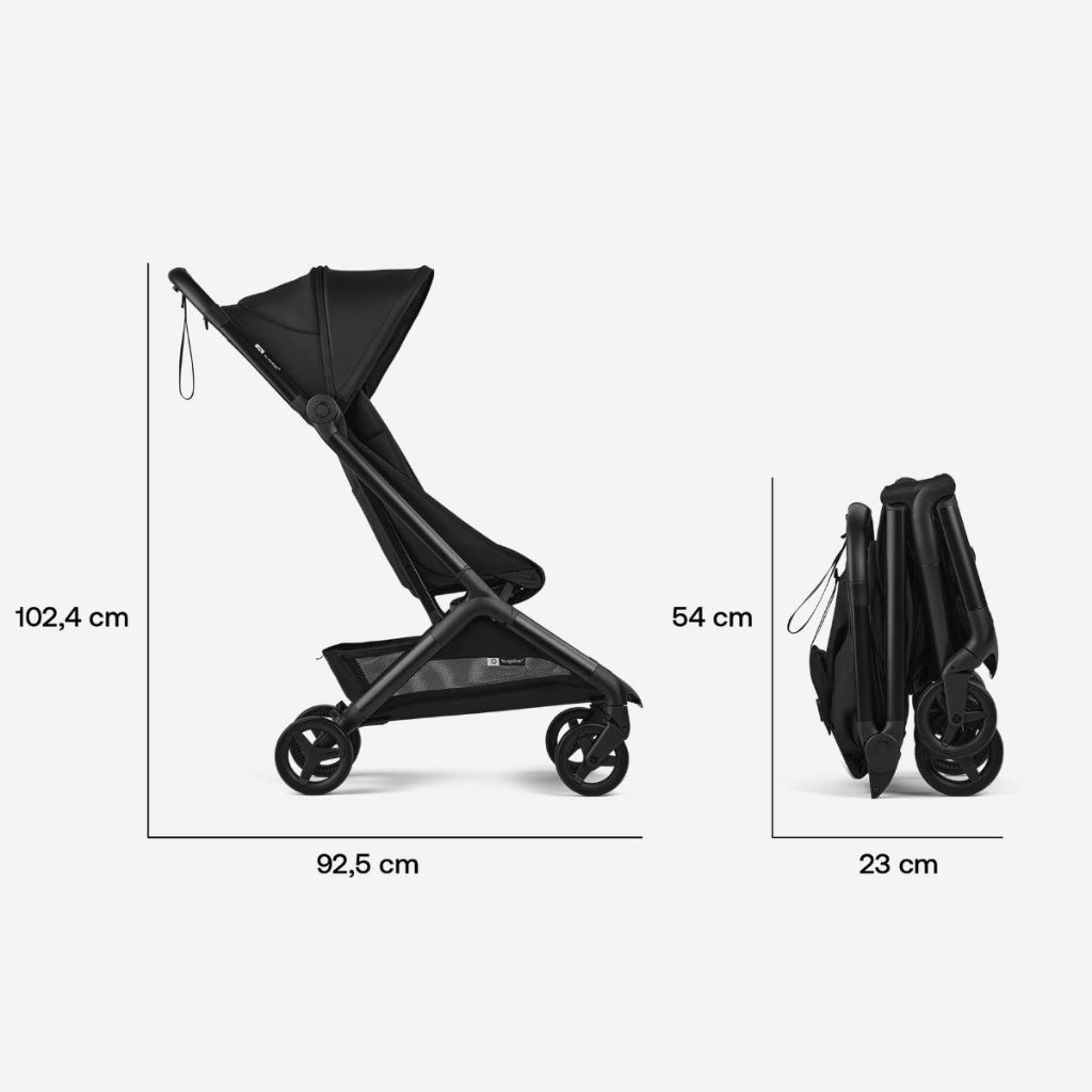 Bugaboo Butterfly 2 Stroller Black Chassis - Kereta Dorong Bayi Cabin Size - Gambar 7