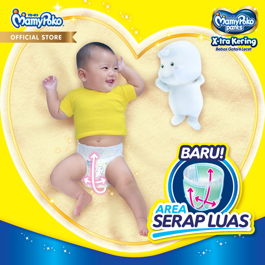 MamyPoko Pants X-tra Kering - L 42 - 2 Packs - Gambar 5