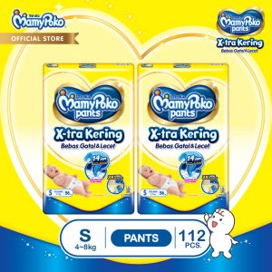 MamyPoko Pants X-tra Kering - S 56 - 2 Packs