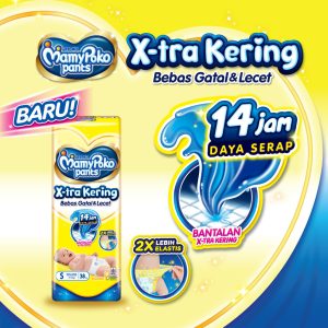 MamyPoko Pants X-tra Kering – S 56 – Popok Celana – 3 Packs (2)