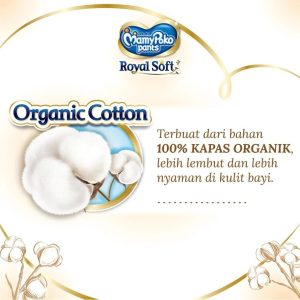 MamyPoko Royal Soft Organic Cotton – M 72 – Popok Tape – 2 Packs (2)