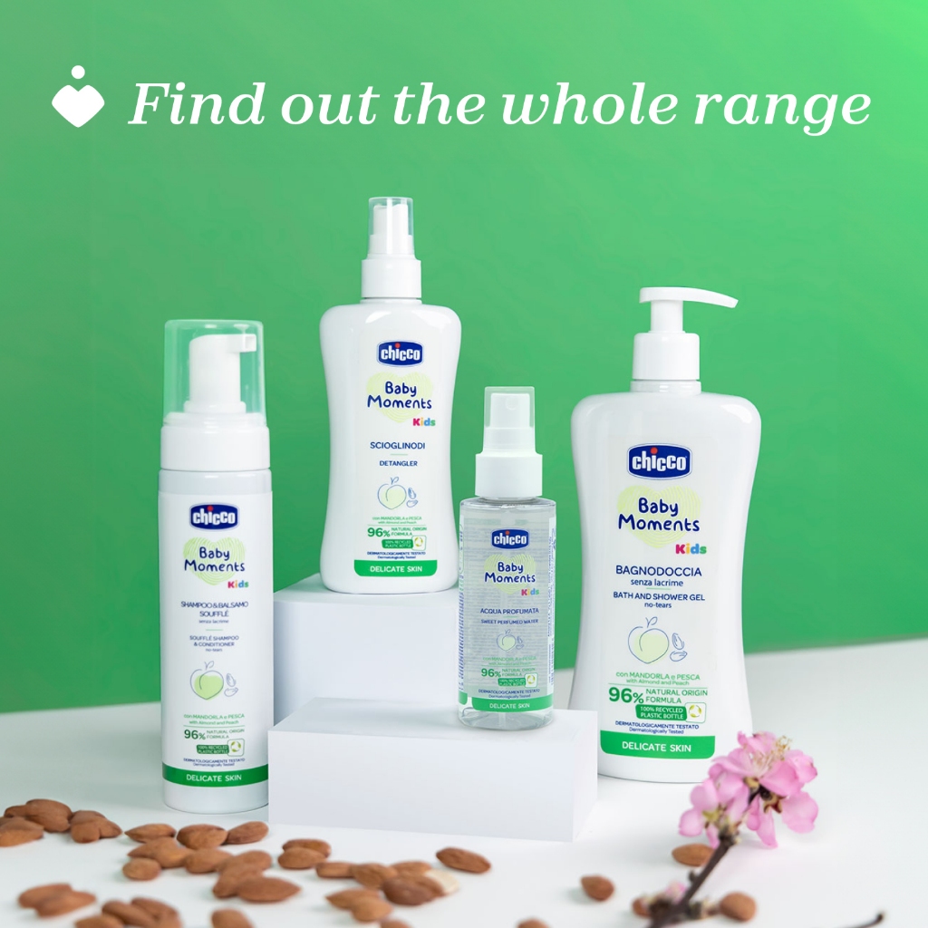 CHICCO Baby Moments Souffle Shampoo and Conditioner Sampo dan Kondisioner Bayi Anak 150mL - Gambar 4