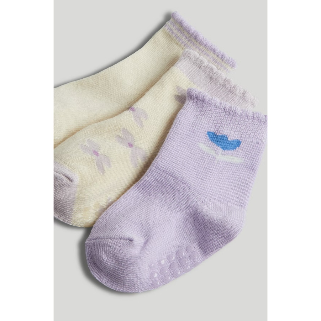 Mothercare 3 Pack Baby Girls Socks Collection - Kaos Kaki Bayi Perempuan - Gambar 3