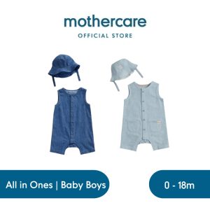 Mothercare Romper and Hat Set - Set Terusan Bayi Laki-laki