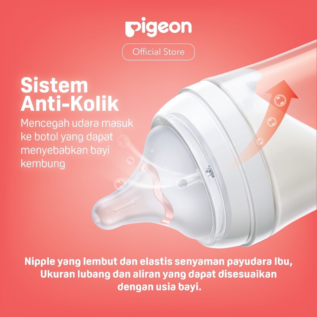 Pigeon Botol T-Ester Wide Neck - Botol Susu Jernih Seperti Kaca - Gambar 6