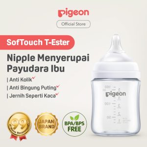 Pigeon Botol T-Ester Wide Neck - Botol Susu Jernih Seperti Kaca