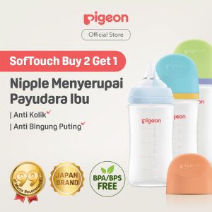 Pigeon B2G1 Botol BPP Wide Neck Triple Pack - Paket Hemat Botol Susu Bayi