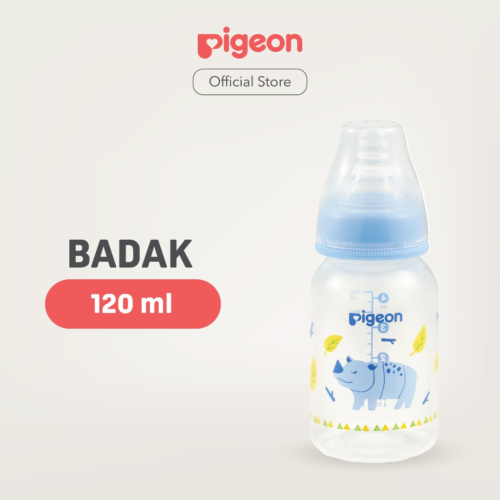 Pigeon Botol Slim Neck PP RP 120ml Motif Hewan Langka - Botol Susu Bayi - Gambar 5