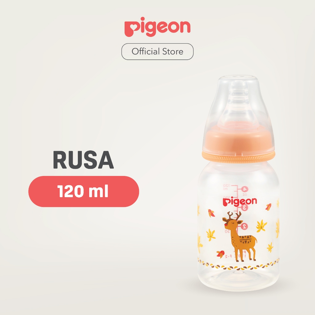 Pigeon Botol Slim Neck PP RP 120ml Motif Hewan Langka - Botol Susu Bayi - Gambar 7