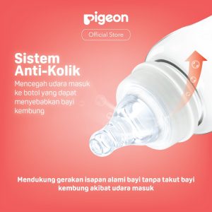PIGEON Botol Slim Neck PP RP 240ml Hewan Langka wS-Type Nipple Original Asli Pilih Variasi Botol Susu Bayi Botol ( (3)
