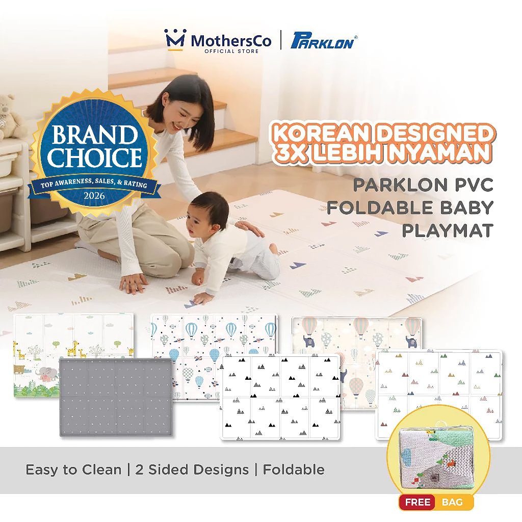 Parklon PVC Roll Playmat Korea - Karpet Matras Bayi Double Side