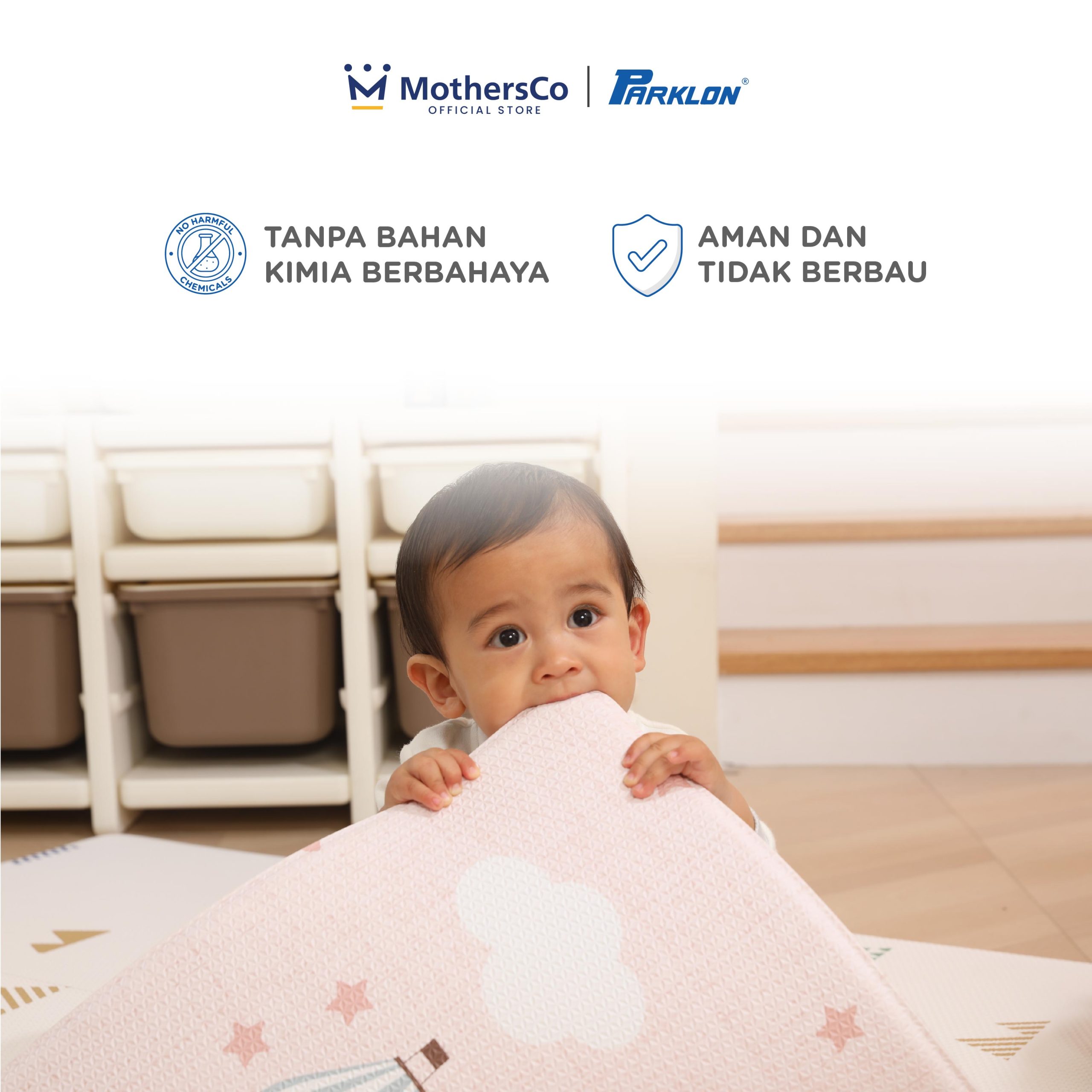 Parklon PVC Roll Playmat Korea - Karpet Matras Bayi Double Side - Gambar 16