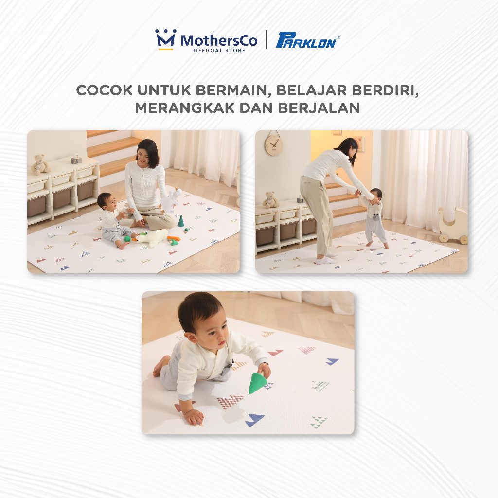 Parklon PVC Roll Playmat Korea - Karpet Matras Bayi Double Side - Gambar 8