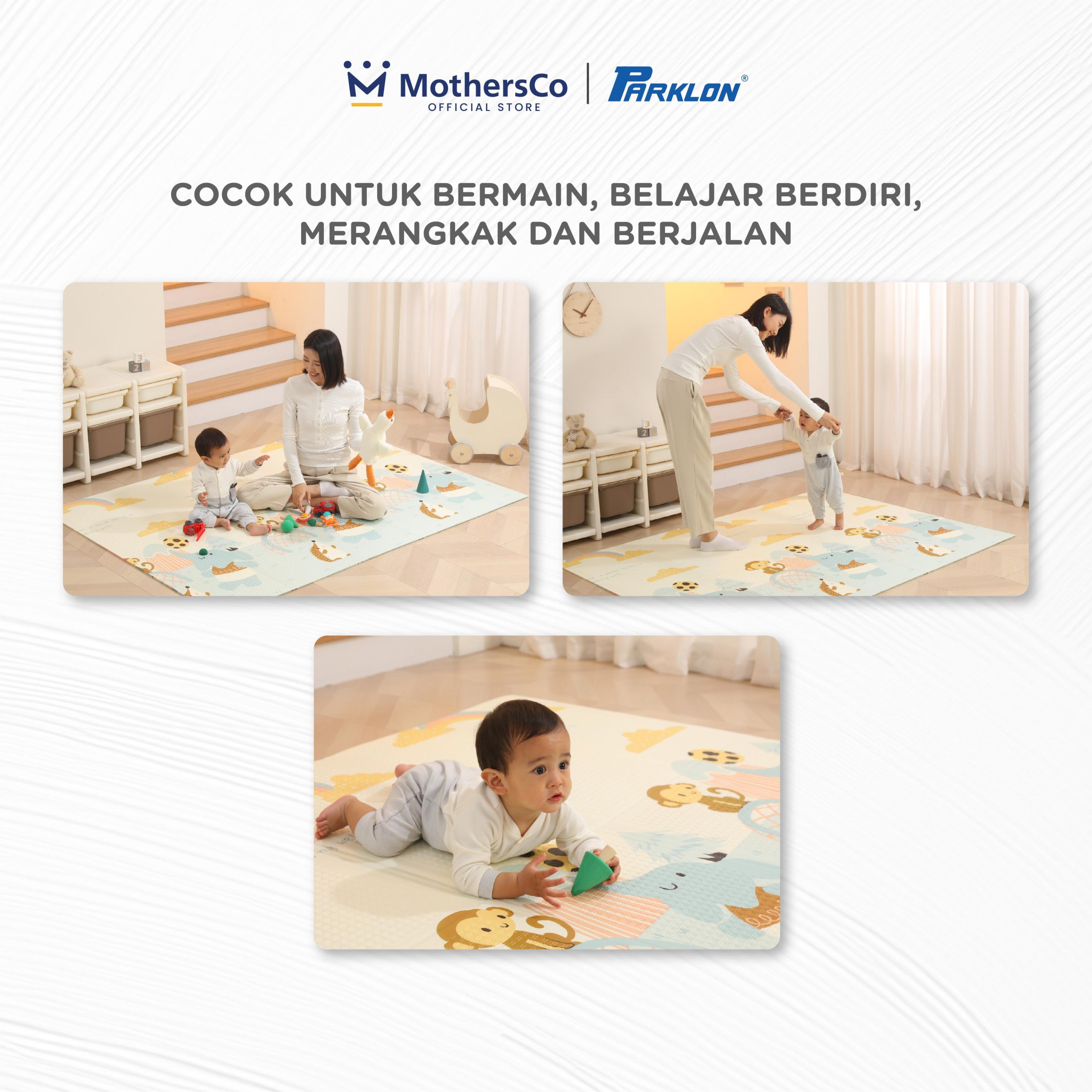 Parklon XPE Fold Playmat Korea - Matras Lipat Bayi Waterproof - Gambar 13
