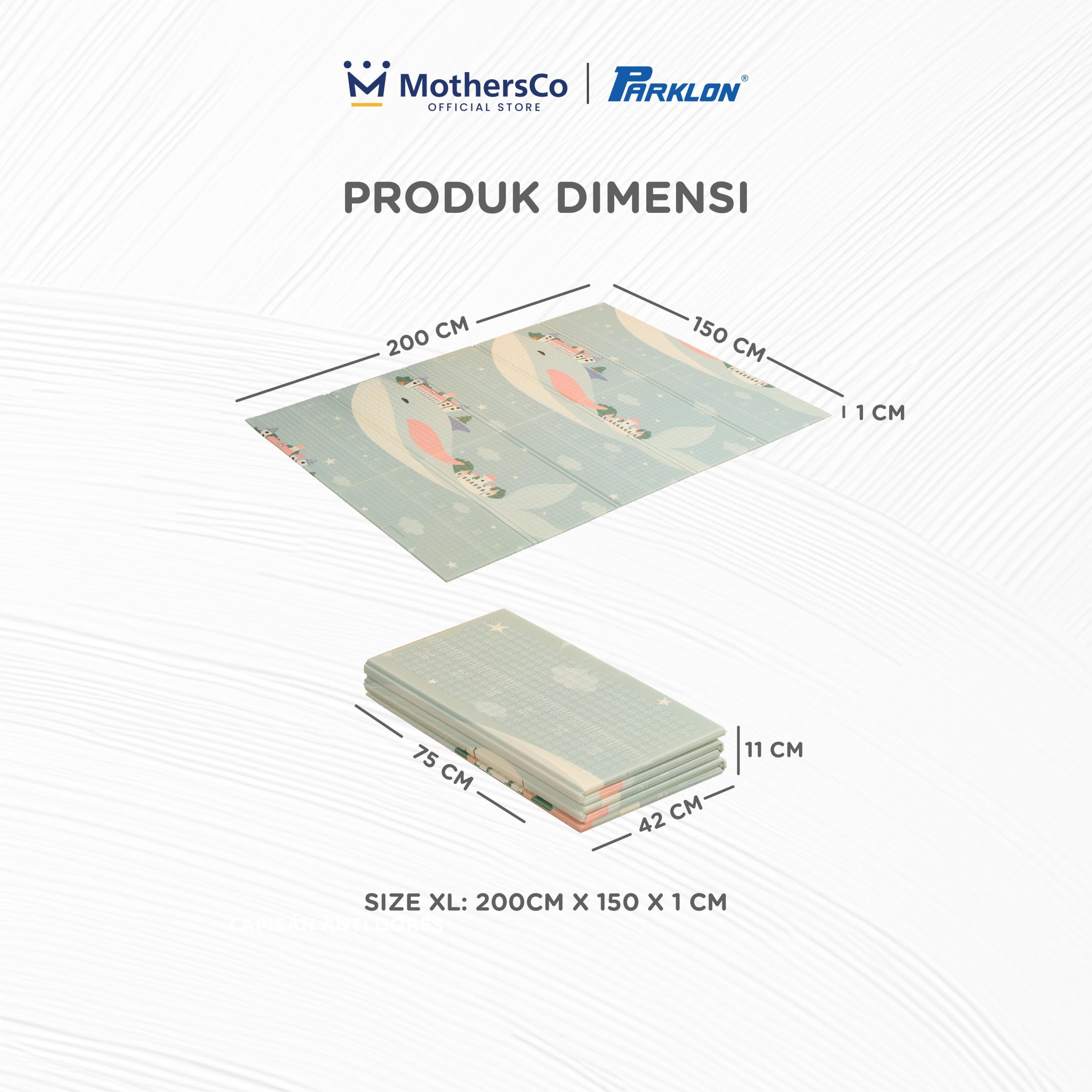 Parklon XPE Fold Playmat Korea - Matras Lipat Bayi Waterproof - Gambar 16