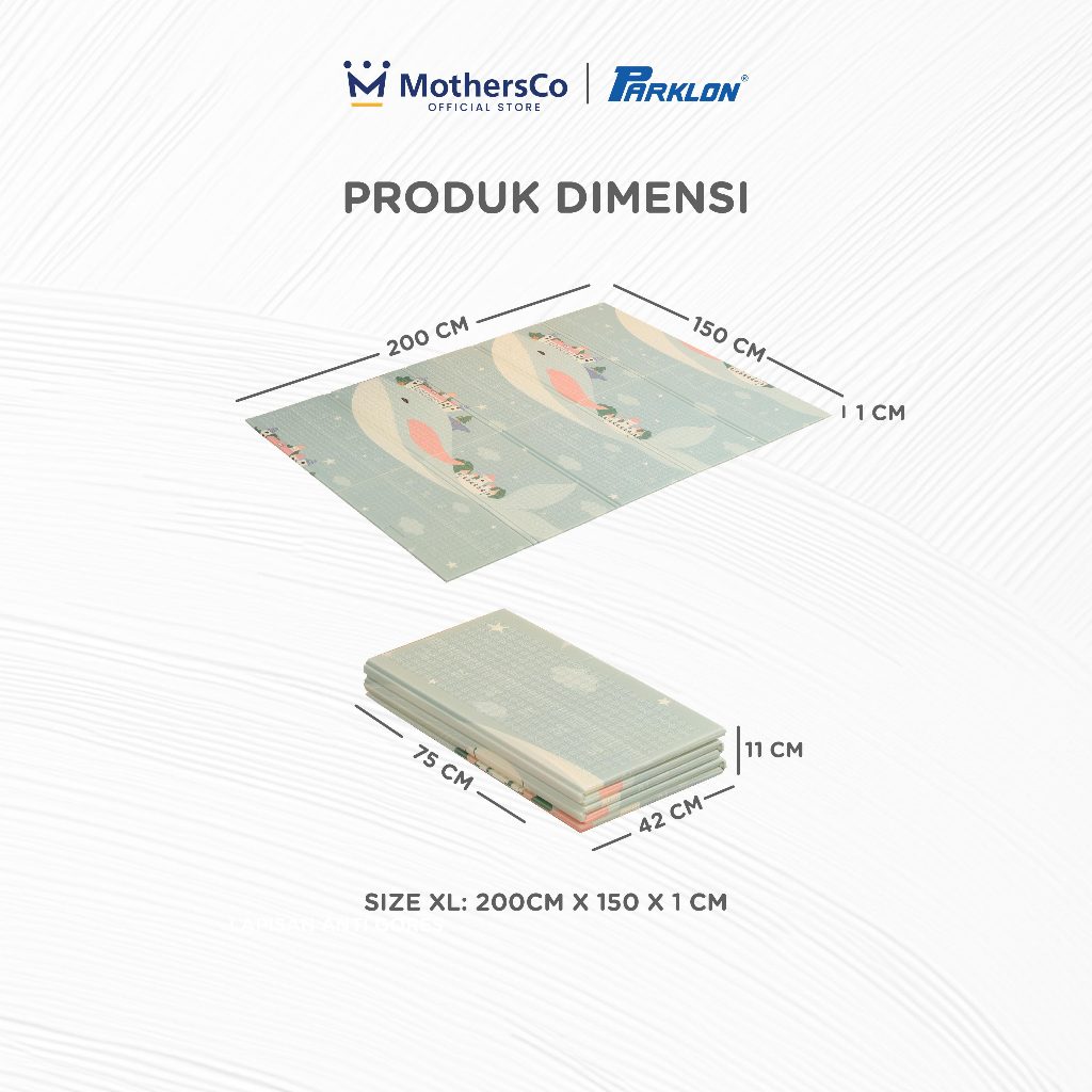Parklon XPE Fold Playmat Korea - Matras Lipat Bayi Waterproof - Gambar 8