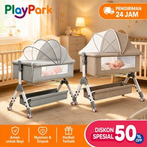 Playpark Portable Baby Box - Tempat Tidur Bayi Goyang Lipat Praktis