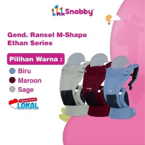 Snobby Gendongan Bayi Ransel M-Shape Ethan Series (2)
