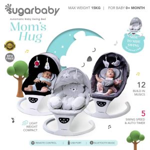 Sugar Baby Moms Hug Automatic Baby Swing Bed Ayunan Bayi Bouncer Bayi (2)