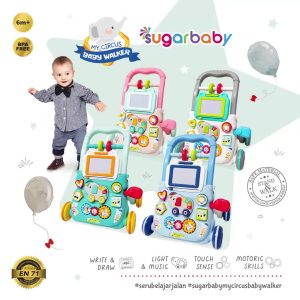 Sugar Baby My Circus Push Walker (Baby Walker) Mainan Dorong BayiSugar Baby Mini Car Walker (2)