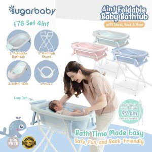 Sugar baby Foldable & standing Baby Bathtub with Digital Thermometer F78-F82-F88 Sugar Baby BathtubBak Mandi lipat (2)