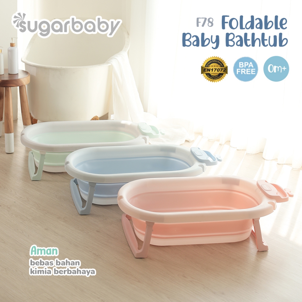 Sugar Baby Foldable Standing Bathtub - Bak Mandi Thermometer Digital - Gambar 7