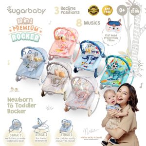 Sugarbaby 10in1 Premium Rocker - Bouncer Ayunan Kursi Goyang Manual Bayi