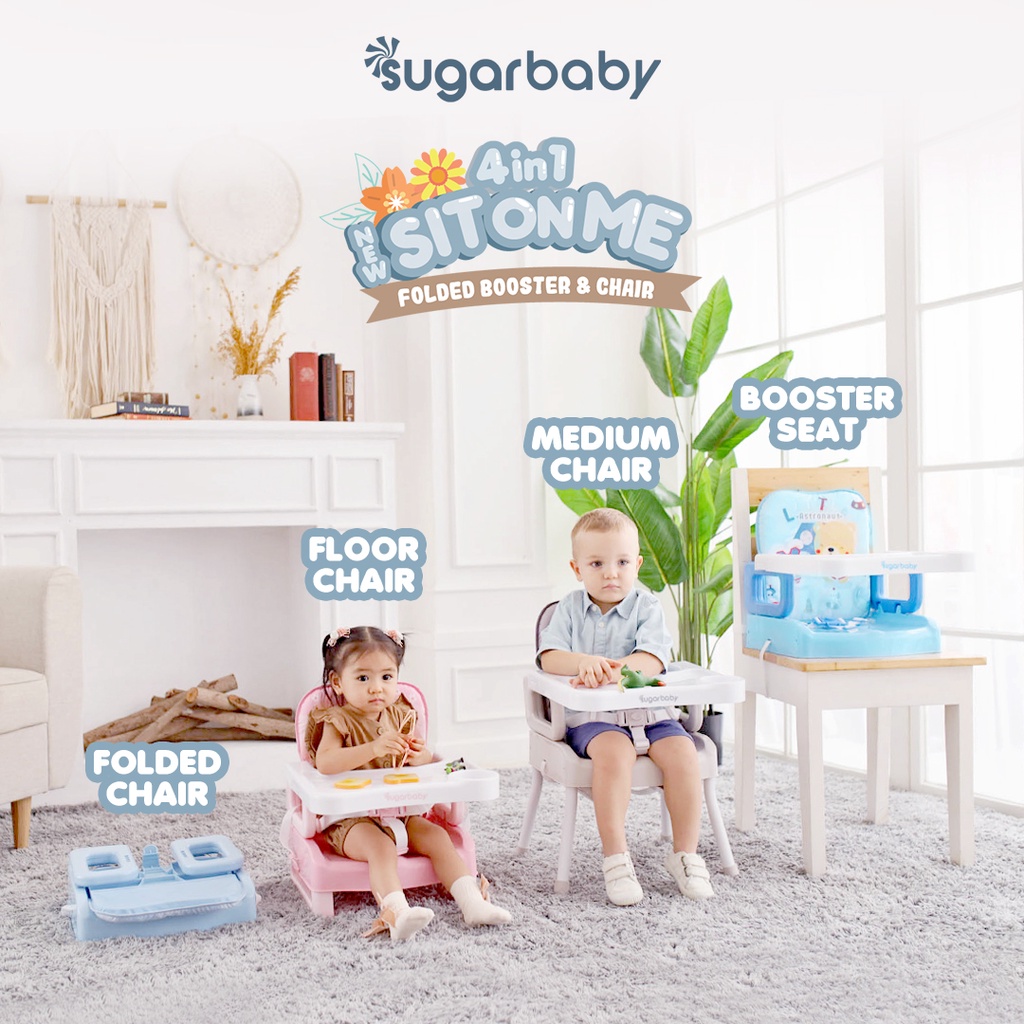 Sugarbaby 4in1 SitOnMe Folded Booster Chair - Kursi Makan Bayi Lipat Compact - Gambar 8