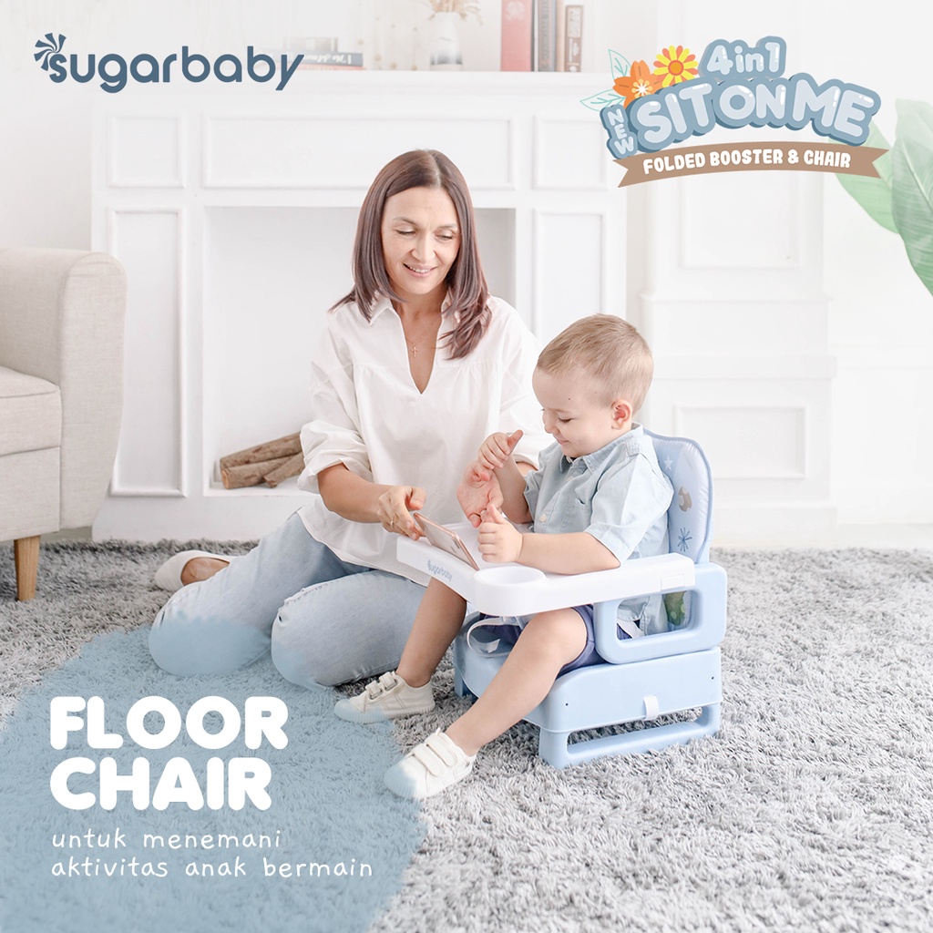 Sugarbaby 4in1 SitOnMe Folded Booster Chair - Kursi Makan Bayi Lipat Compact - Gambar 7