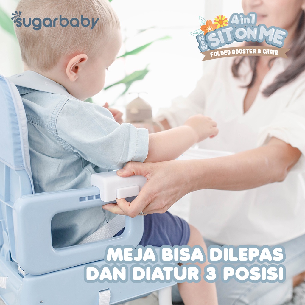 Sugarbaby 4in1 SitOnMe Folded Booster Chair - Kursi Makan Bayi Lipat Compact - Gambar 4