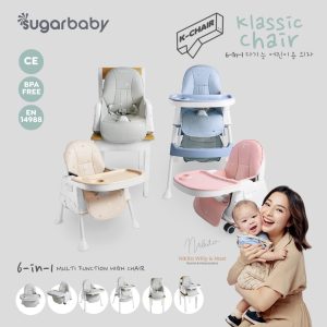 Sugarbaby K-Chair 6in1 Multifunction High Chair - Kursi Makan Anak & Booster Seat