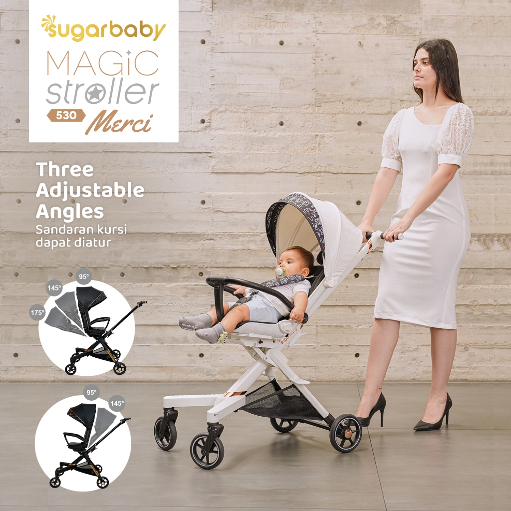 Sugarbaby Magic Stroller 530 Merci - Kereta Dorong Bayi 2 Arah - Gambar 6