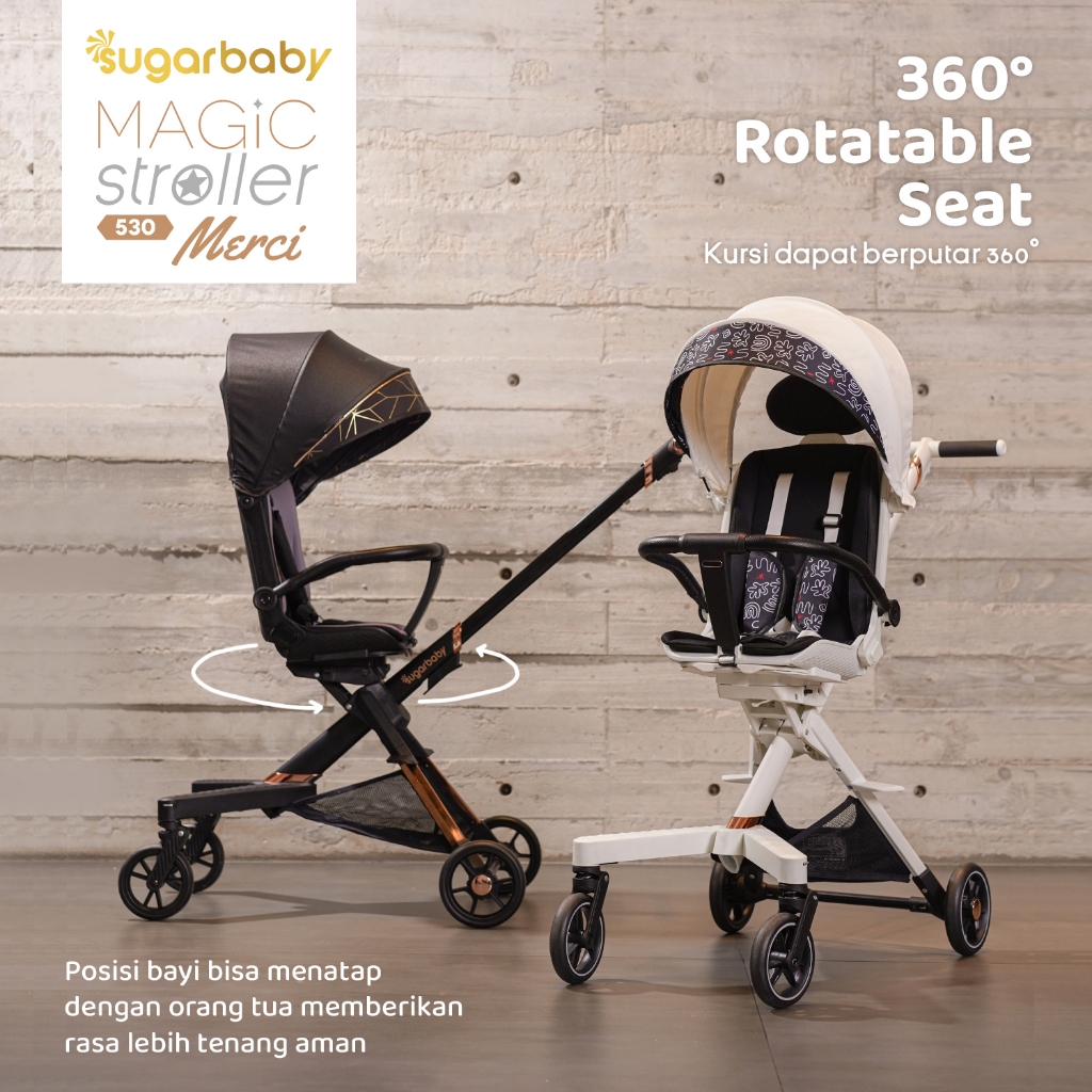 Sugarbaby Magic Stroller 530 Merci - Kereta Dorong Bayi 2 Arah - Gambar 7