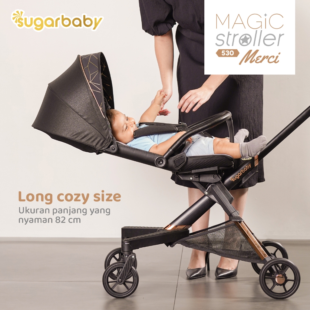 Sugarbaby Magic Stroller 530 Merci - Kereta Dorong Bayi 2 Arah - Gambar 8