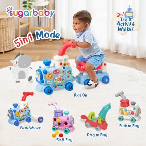 Sugarbaby Train Activity Walker 5in1 Mode/Baby Walker/Mainan Dorong Bayi