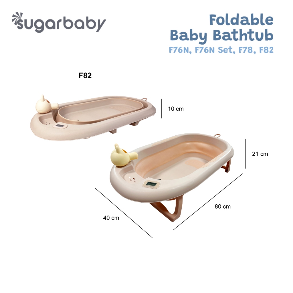 Sugarbaby Foldable Standing Baby Bathtub - Bak Mandi Lipat Sensor Panas - Gambar 9
