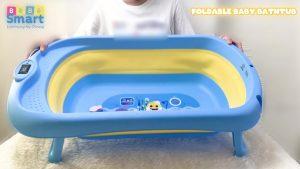 BEBE SMART Baby Shark Foldable Bath Tub Bak Mandi Bayi Lipat (2)