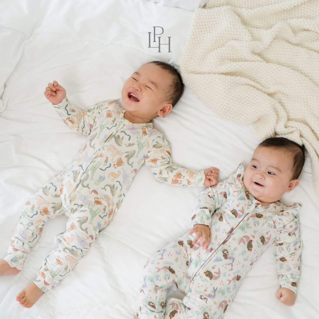 Baju Tidur Bayi Lengan Panjang Little Palmerhaus Tencel Modal Premium - Gambar 3