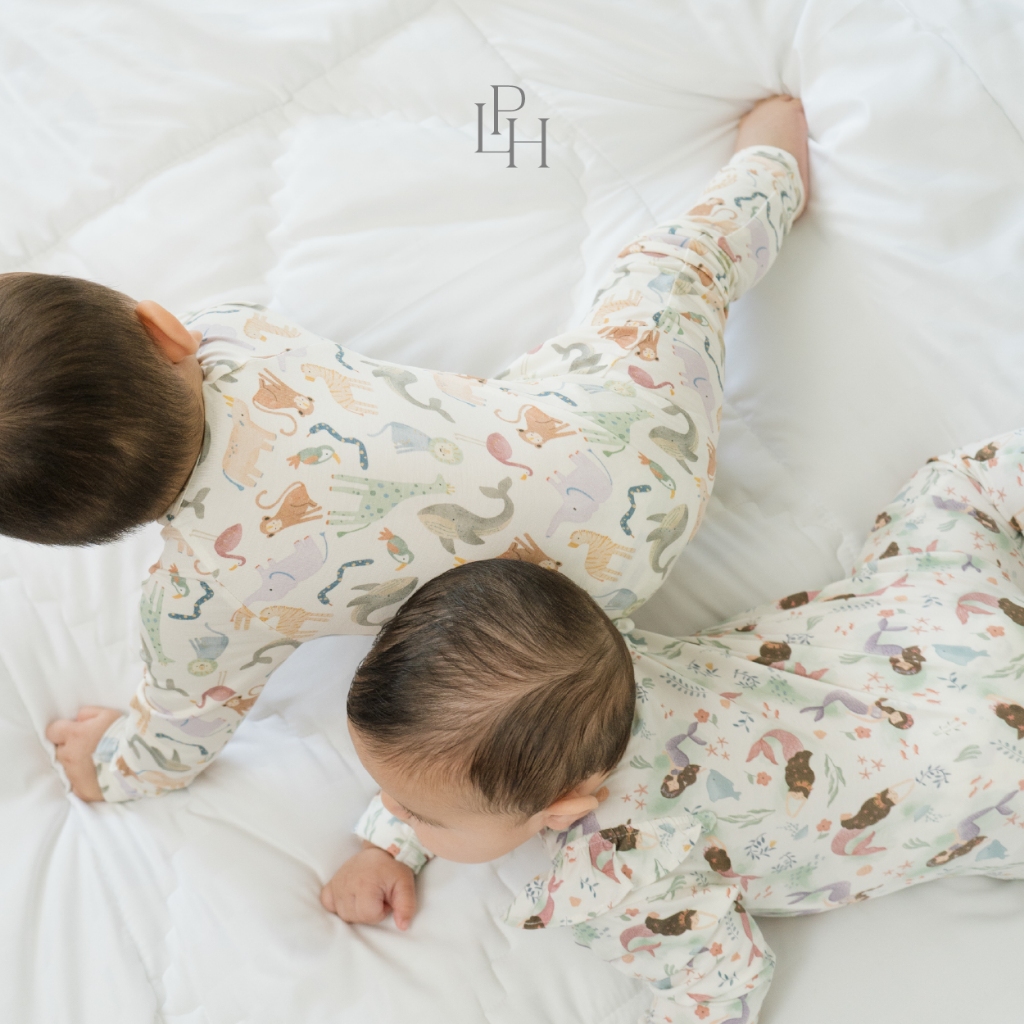 Baju Tidur Bayi Lengan Panjang Little Palmerhaus Tencel Modal Premium - Gambar 5