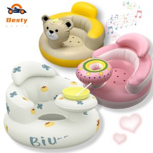 Besty Inflatable Baby Sofa Kursi Tiup Bayi Tempat Belajar Duduk Anak Musik Portable