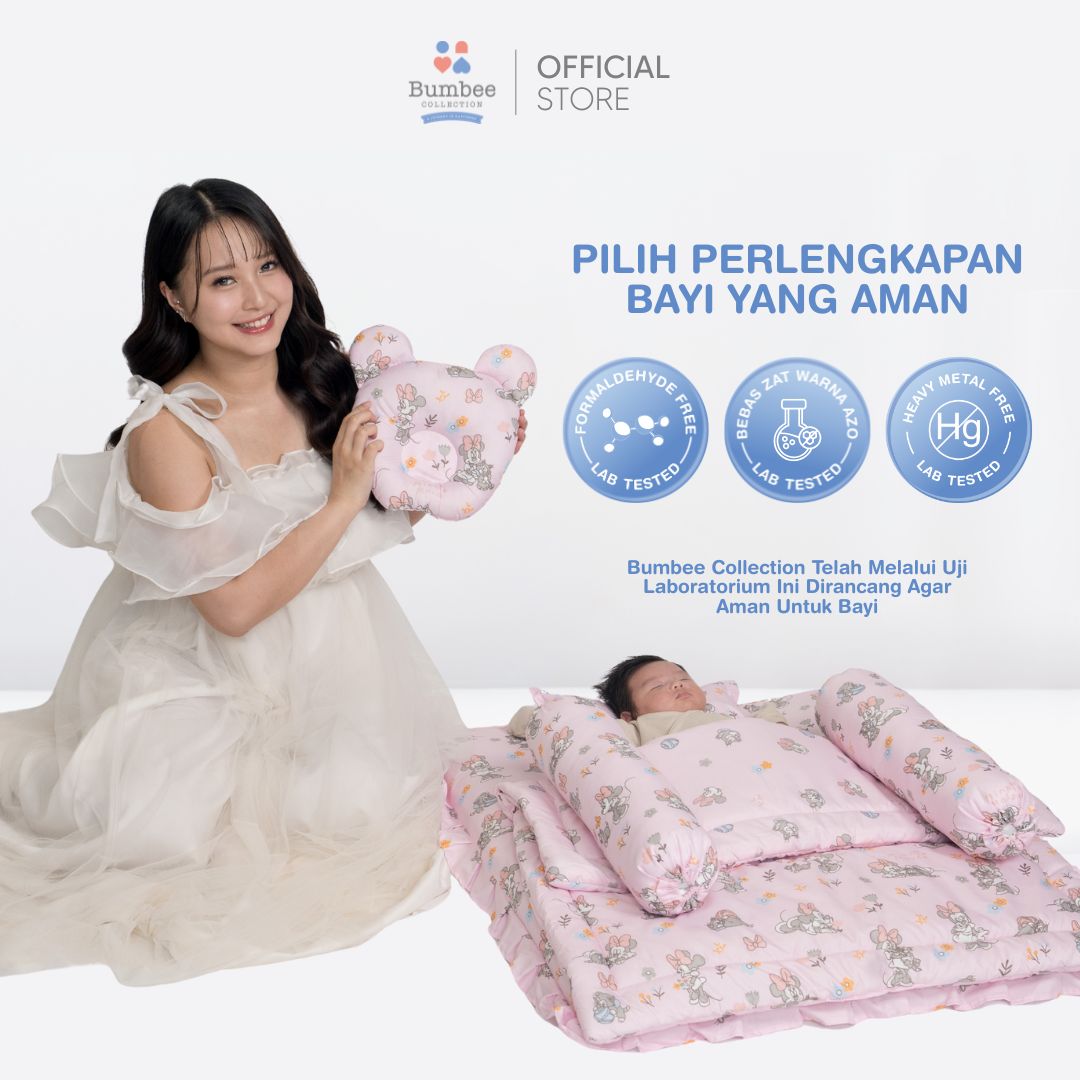 Bumbee Collection Kasur Set Bayi Multifungsi + Kelambu Anti Nyamuk & Bantal Anti Peyang Complete Set - Gambar 11