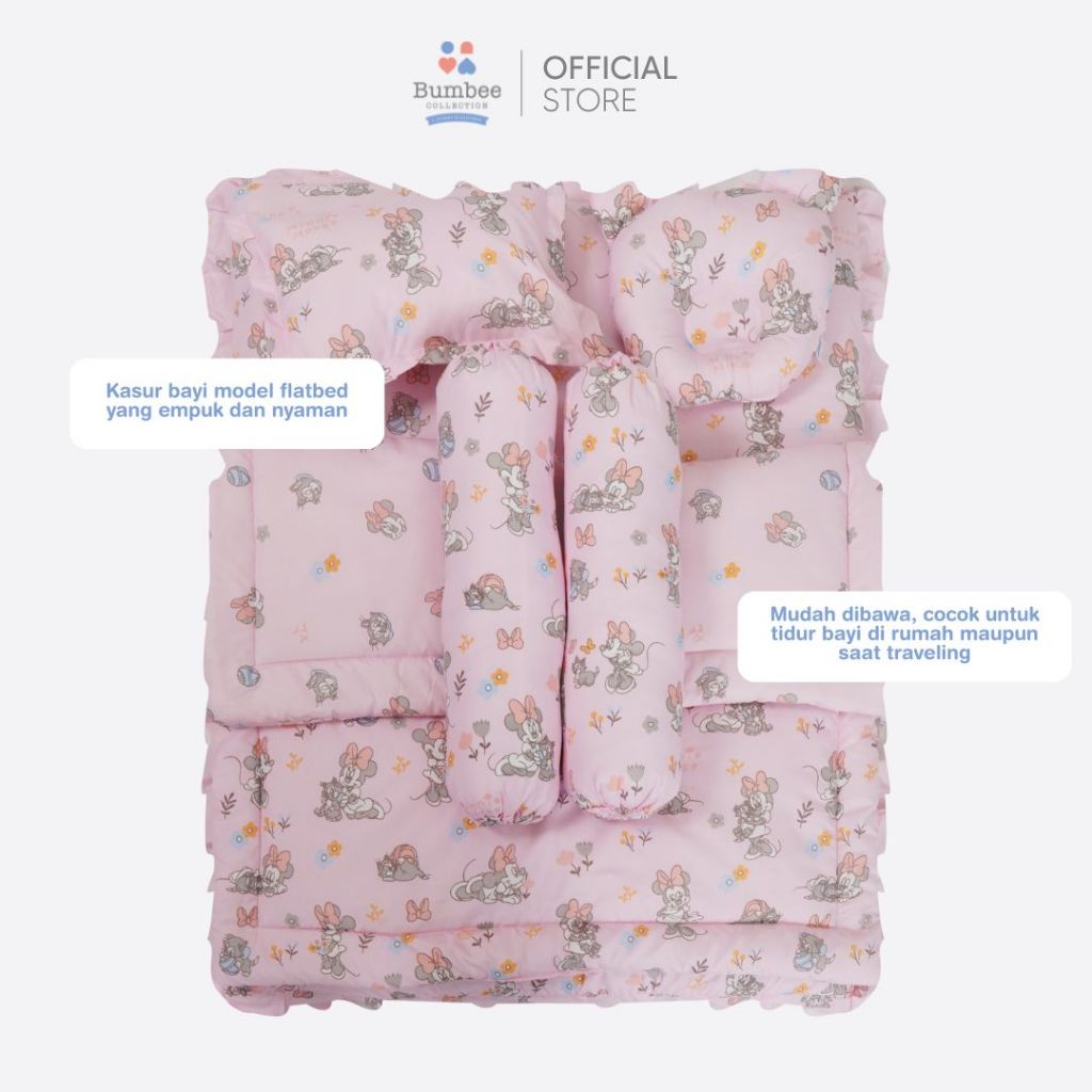 Bumbee Collection Kasur Set Bayi Multifungsi + Kelambu Anti Nyamuk & Bantal Anti Peyang Complete Set - Gambar 3