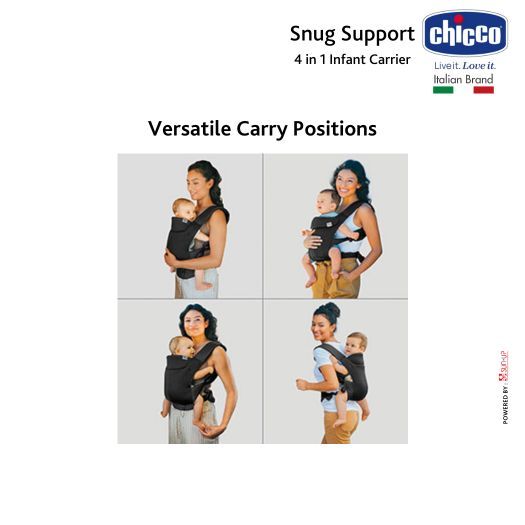 Chicco Snug Support 4in1 Baby Carrier - Gendongan M-Shape Newborn - Gambar 3