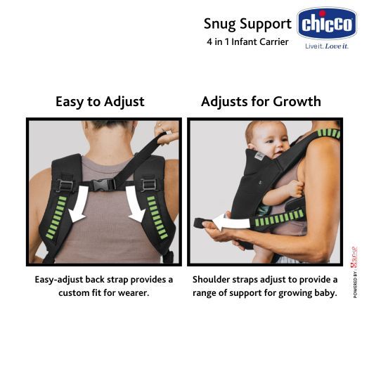 Chicco Snug Support 4in1 Baby Carrier - Gendongan M-Shape Newborn - Gambar 5