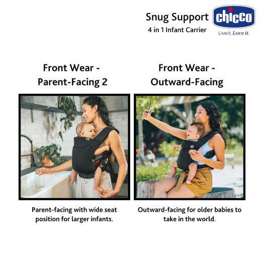 Chicco Snug Support 4in1 Baby Carrier - Gendongan M-Shape Newborn - Gambar 6