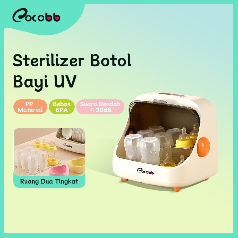 Sterilisator dan Pengering Botol Susu Bayi UV 20L Multifungsi Hemat Listrik - Cocobb