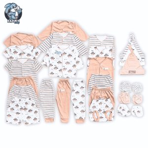 Daffasindo 27Pcs Paket Siap Brojol Baju Celana Bayi Sarung Tangan Sarung Kaki Paket Siap Lahir Bayi